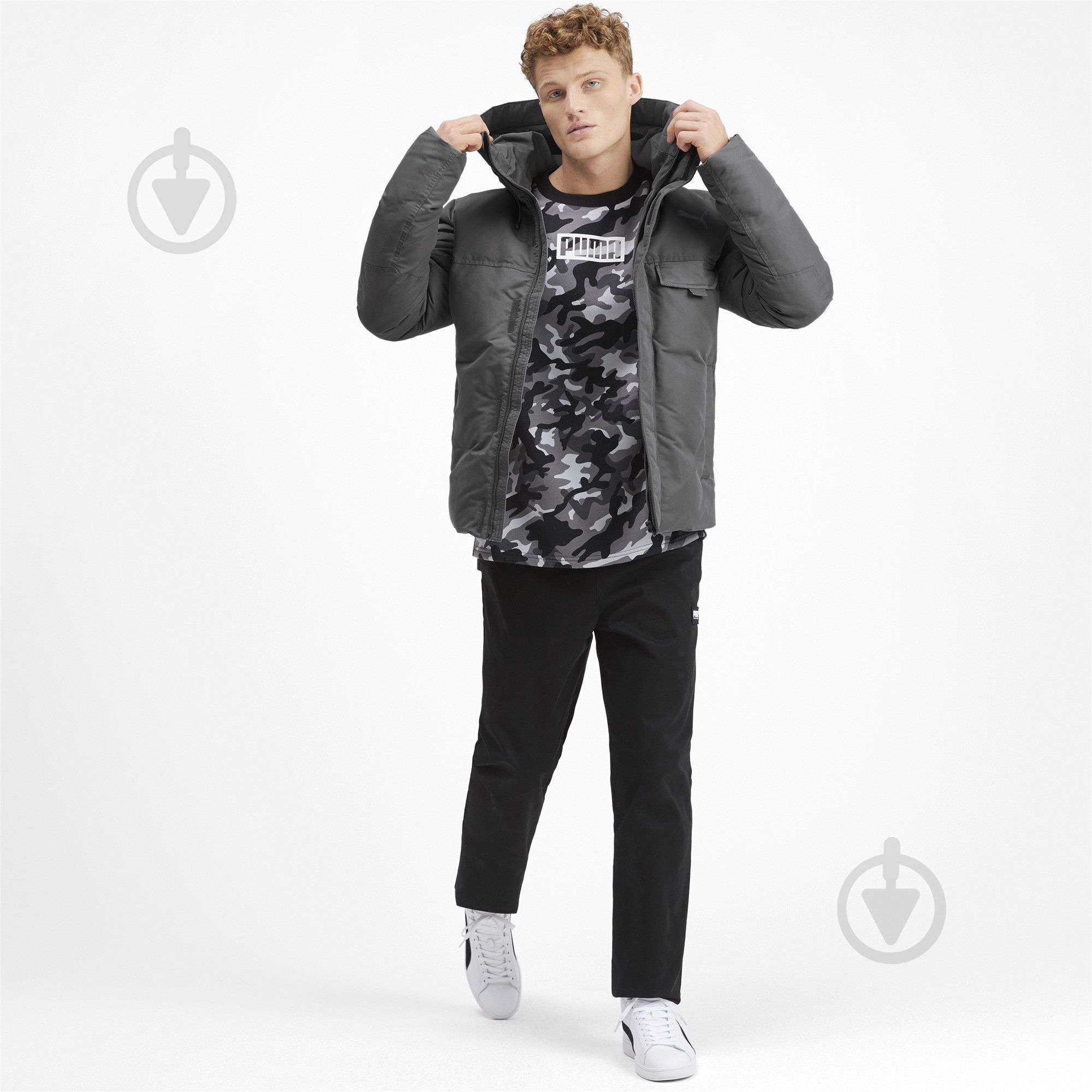 Куртка мужская демисезонная Puma Streetstyle 480 HD Down Jkt 58002437 р.S серая - фото 5