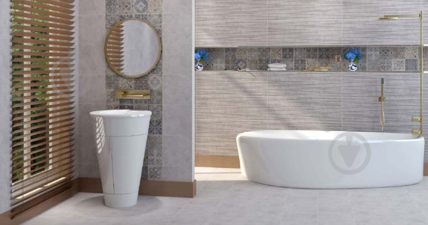 Плитка TABRIZ TILE Almond Light Gray Relief decor 30x90 - фото 3 Плитка TABRIZ TILE Almond Light Gray Relief decor 30x90 - фото 3