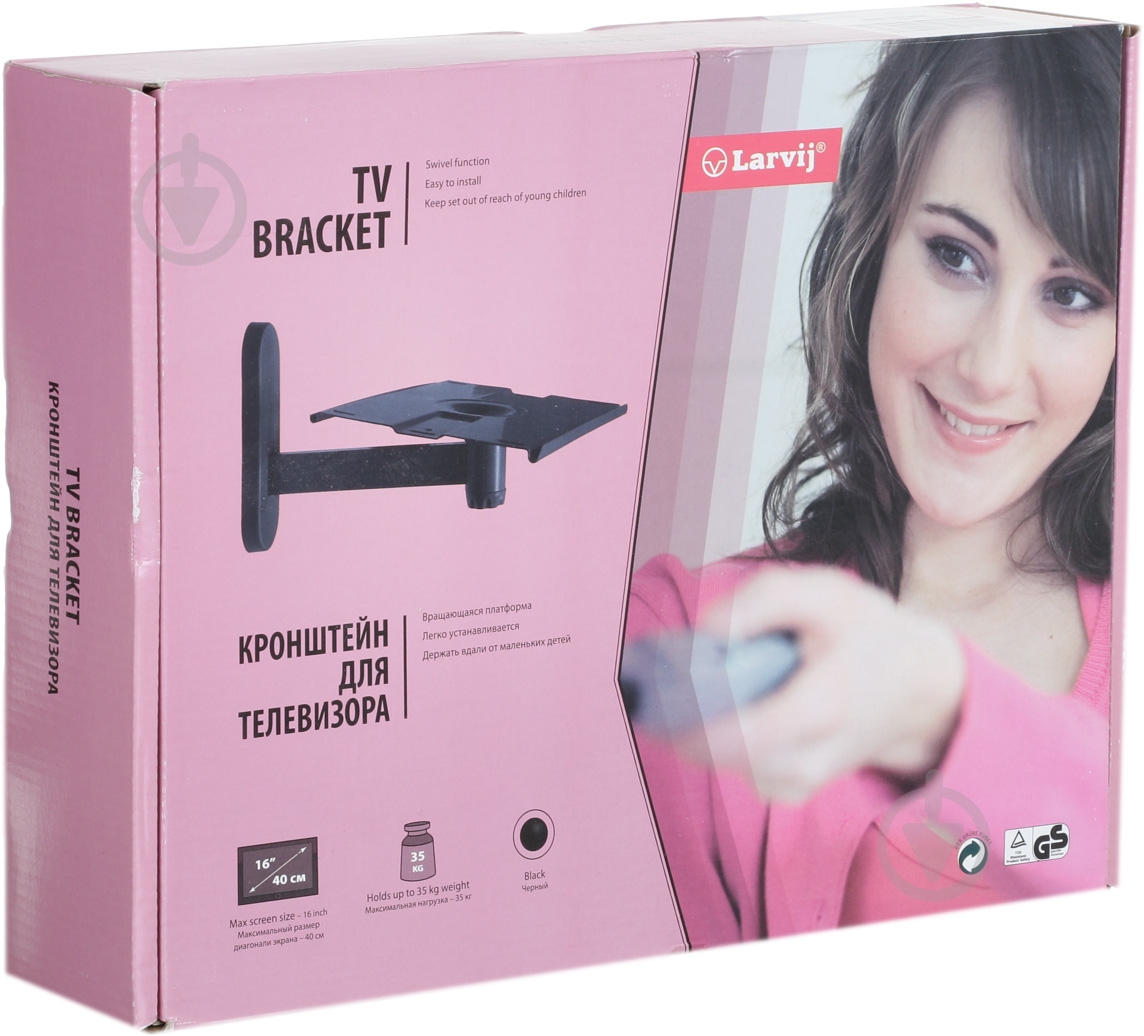 Крепление для телевизора Larvij L2300BL фиксированные черный - фото 3