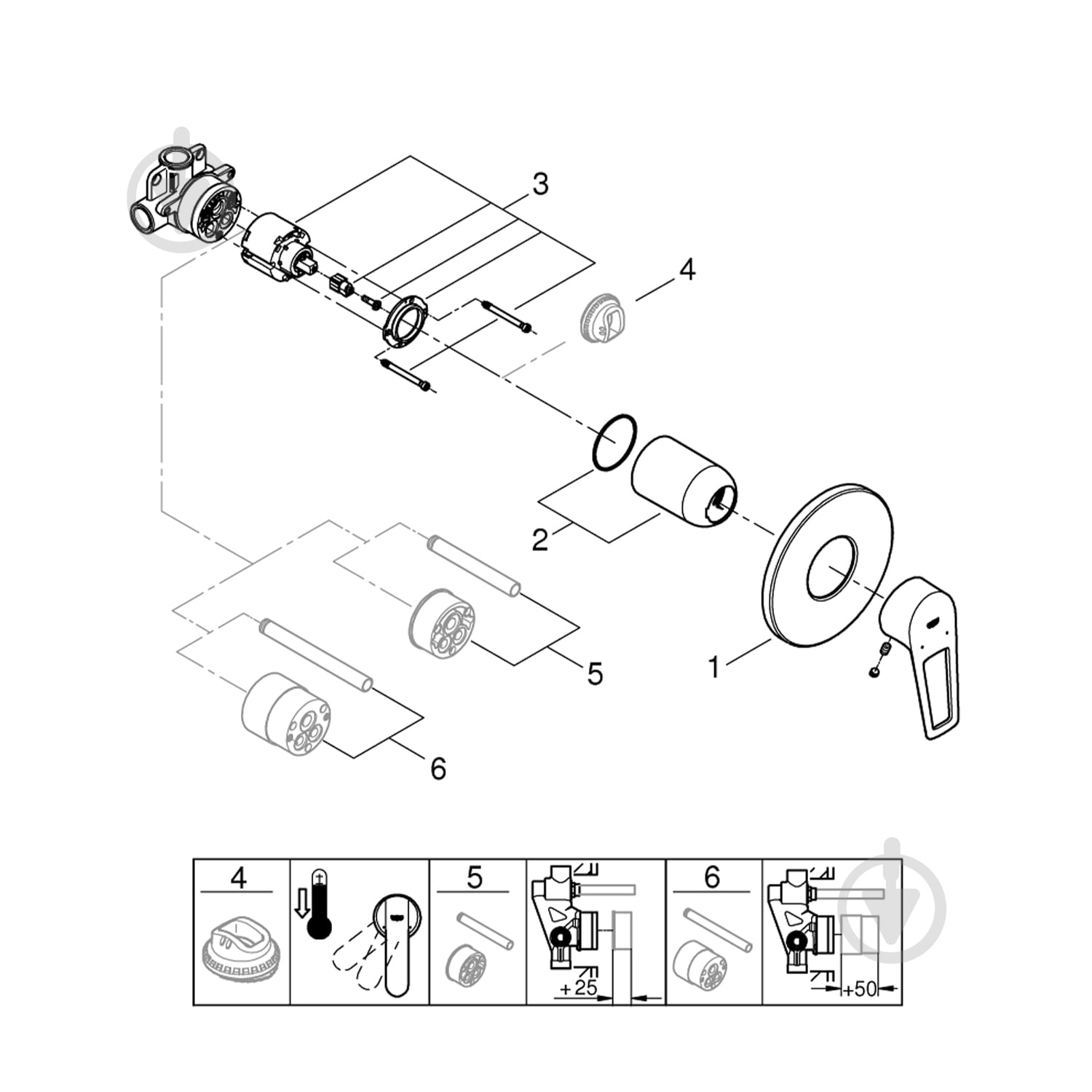 Змішувач для душу Grohe BauLoop New 29042001 - фото 6