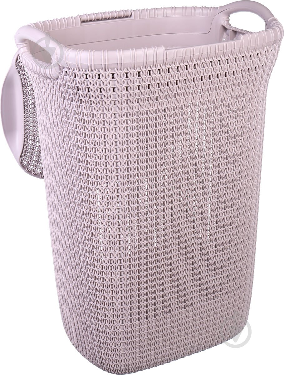 Кошик для білизни Curver Knit 452x341x614 мм 57 л пудровий - фото 2