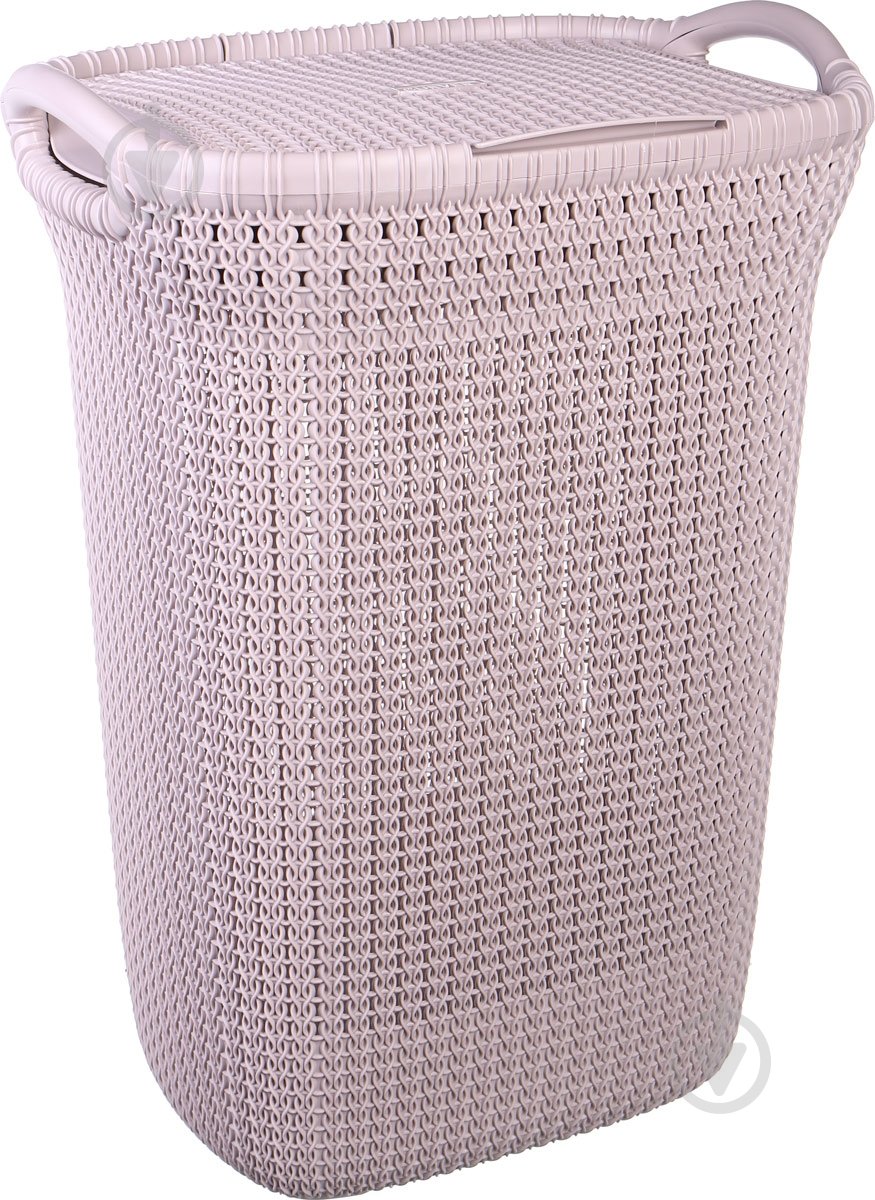 Кошик для білизни Curver Knit 452x341x614 мм 57 л пудровий - фото 1