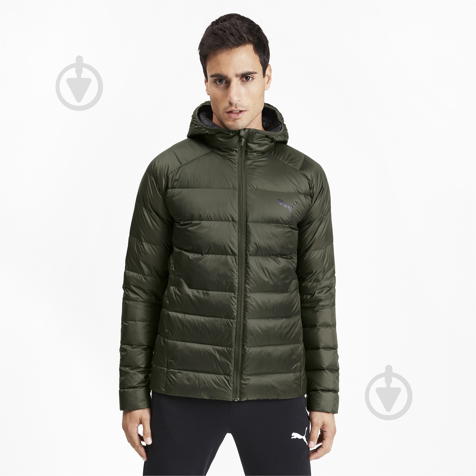 Куртка мужская демисезонная Puma PWRWarm packLITE HD 600 DWN 58003370 р.S зеленая - фото 1