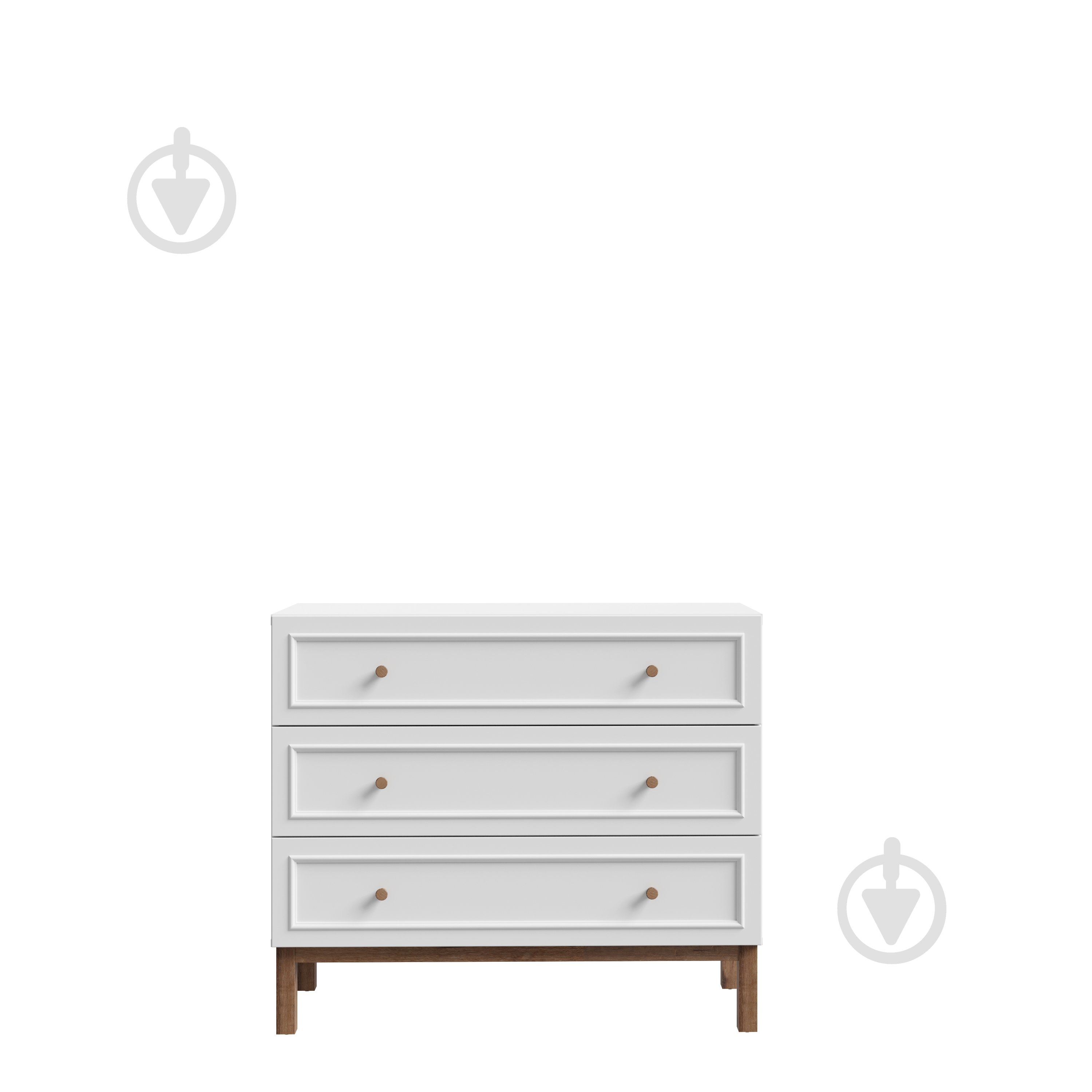 Комод Forte Meble Penkridge 3s 1002x854x417 мм дуб глиняный/светло-серый - фото 2