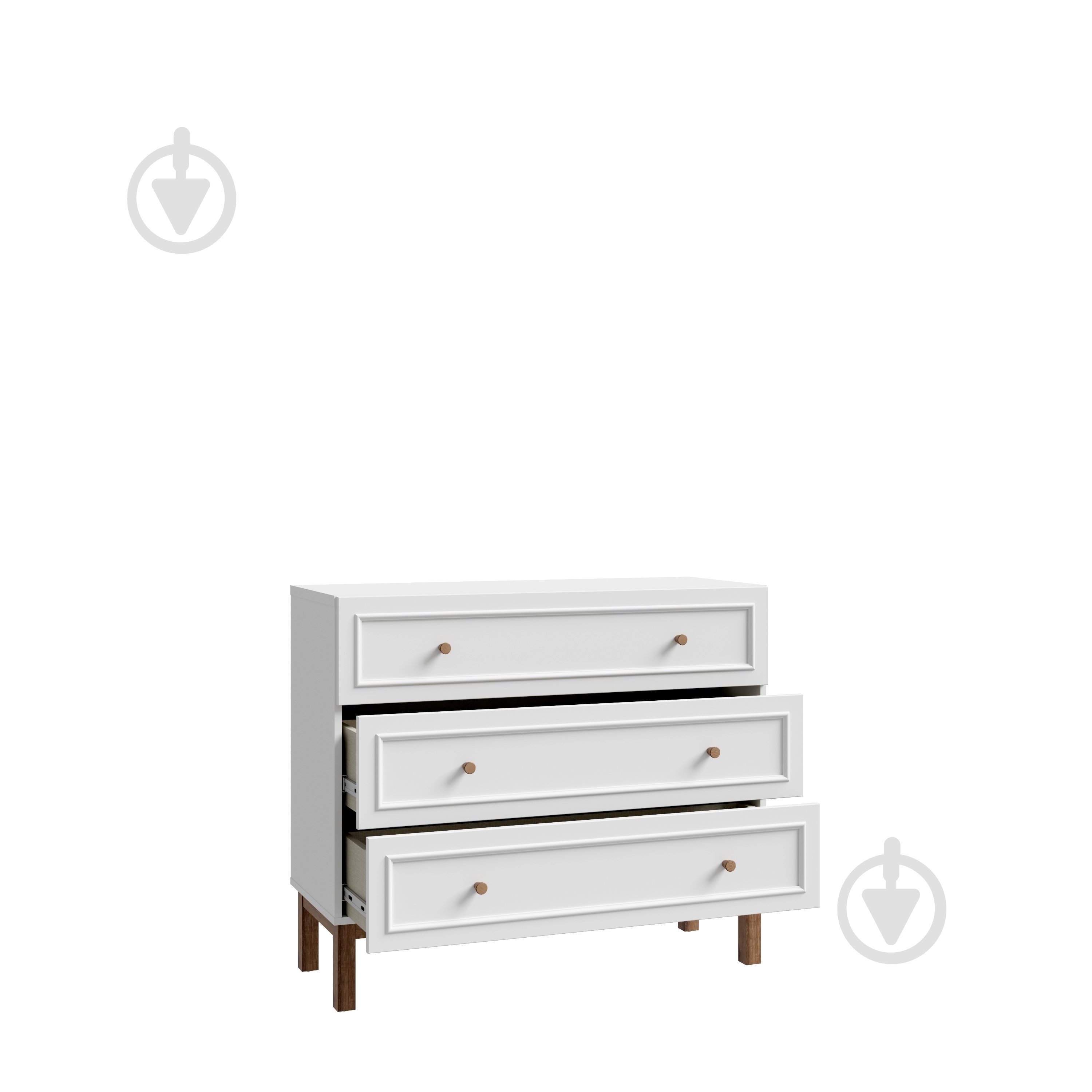 Комод Forte Meble Penkridge 3s 1002x854x417 мм дуб глиняный/светло-серый - фото 4