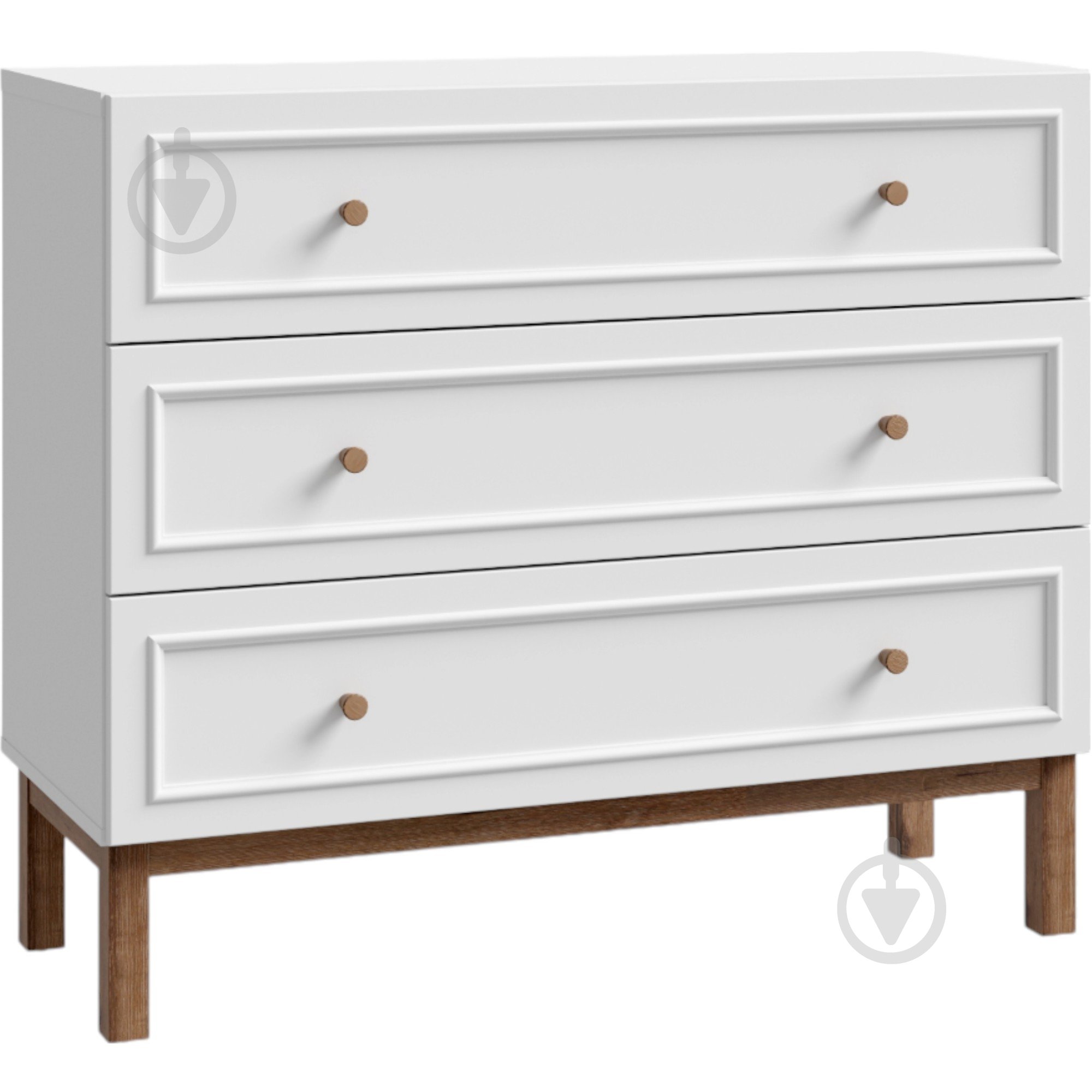 Комод Forte Meble Penkridge 3s 1002x854x417 мм дуб глиняный/светло-серый - фото 1