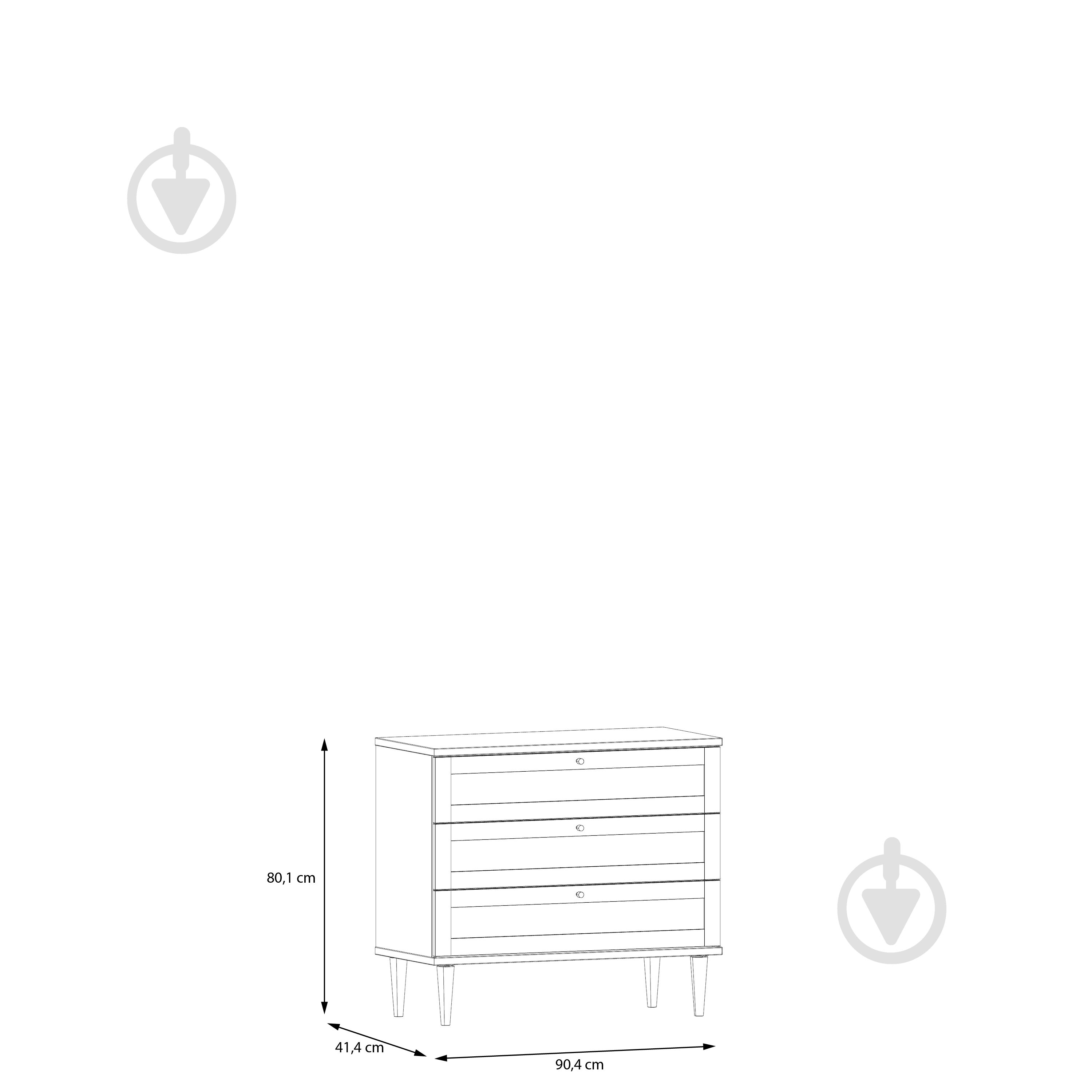 Комод Forte Meble Calasetta 904x801x414 мм дуб элегант/дуб элегант - фото 6