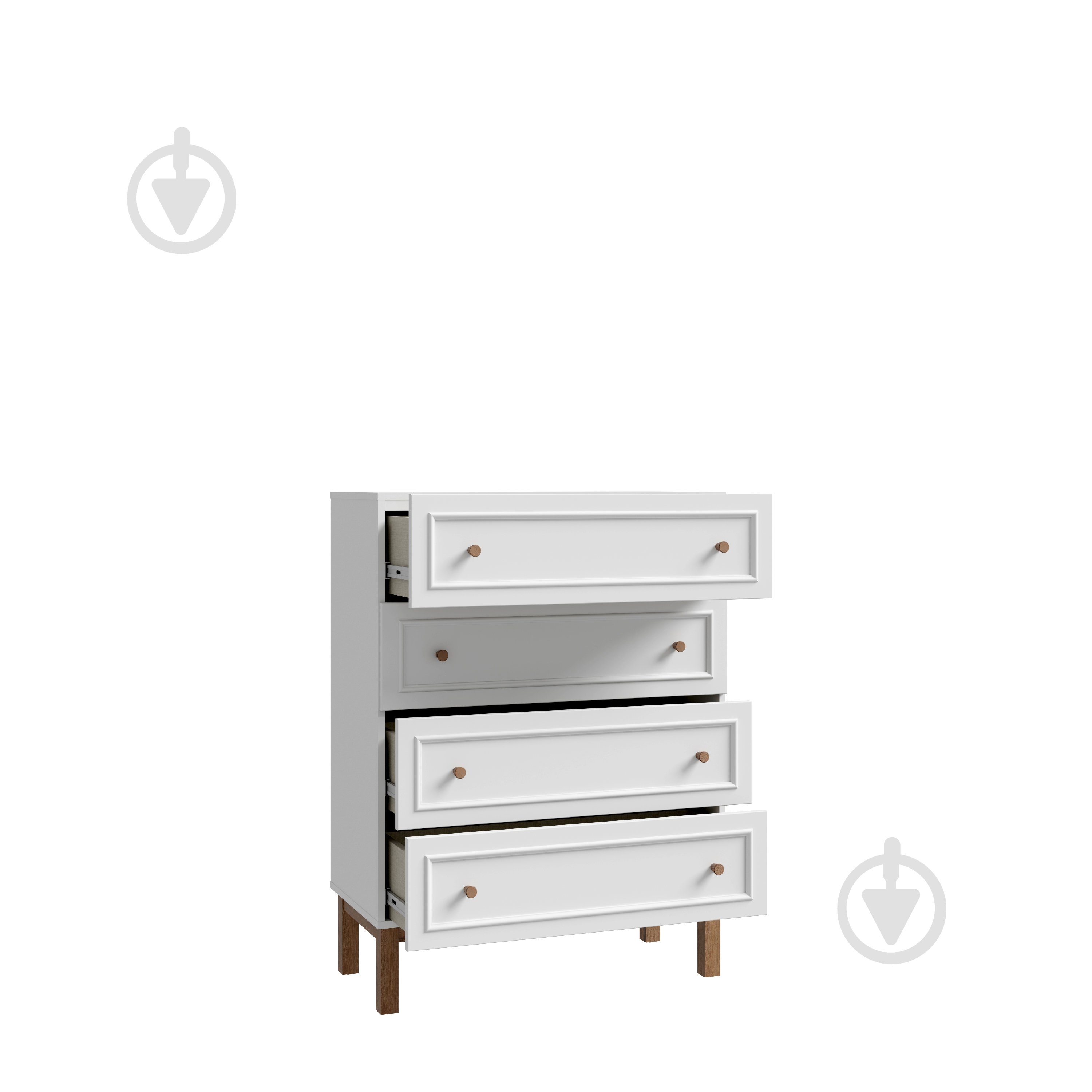 Комод Forte Meble Penkridge 4s 802x1078x437 мм дуб глиняный/светло-серый - фото 3 Комод Forte Meble Penkridge 4s 802x1078x437 мм дуб глиняный/светло-серый - фото 3