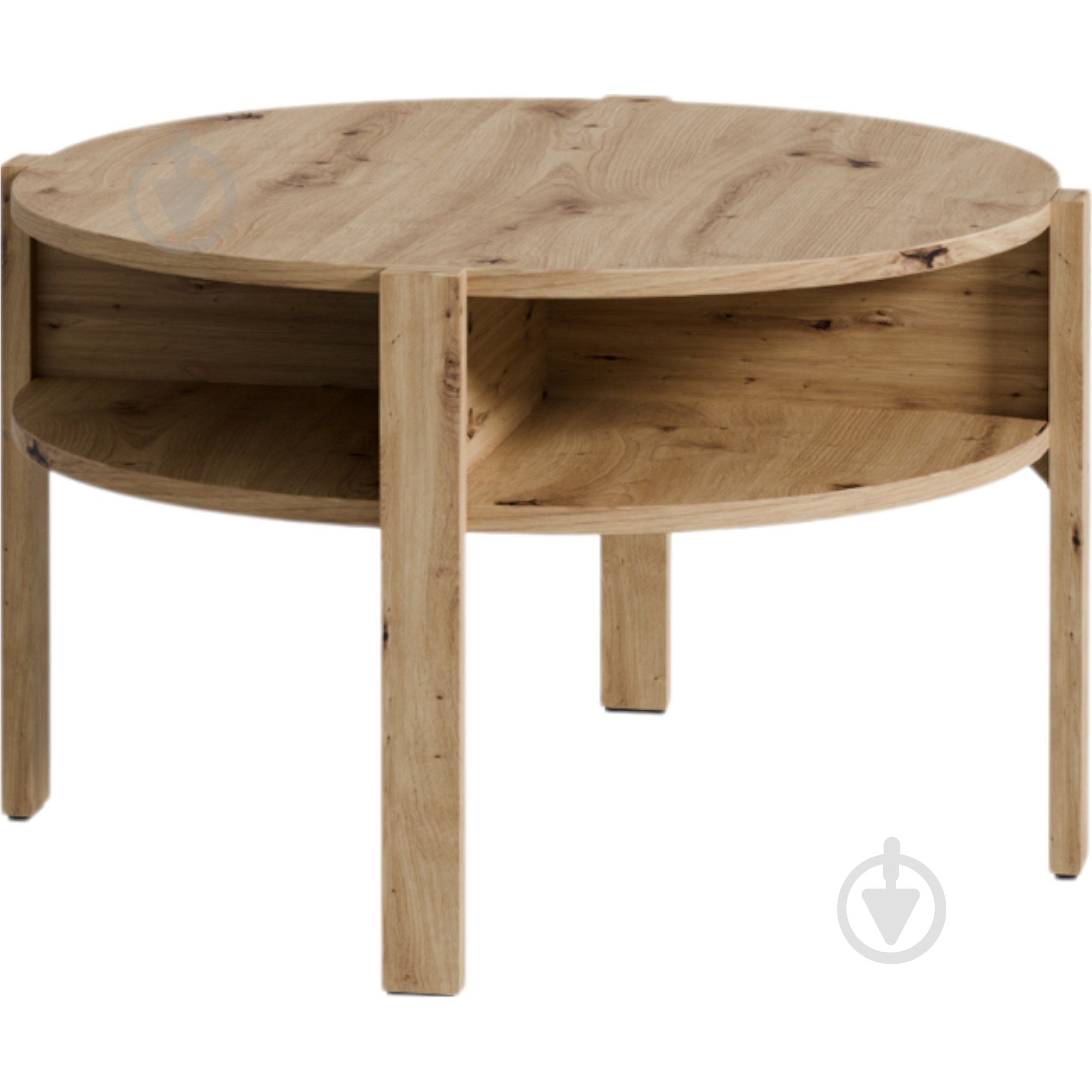 Стіл журнальний Forte Meble Tobago 744x744x455 мм дуб артізан/ дуб артізан - фото 1