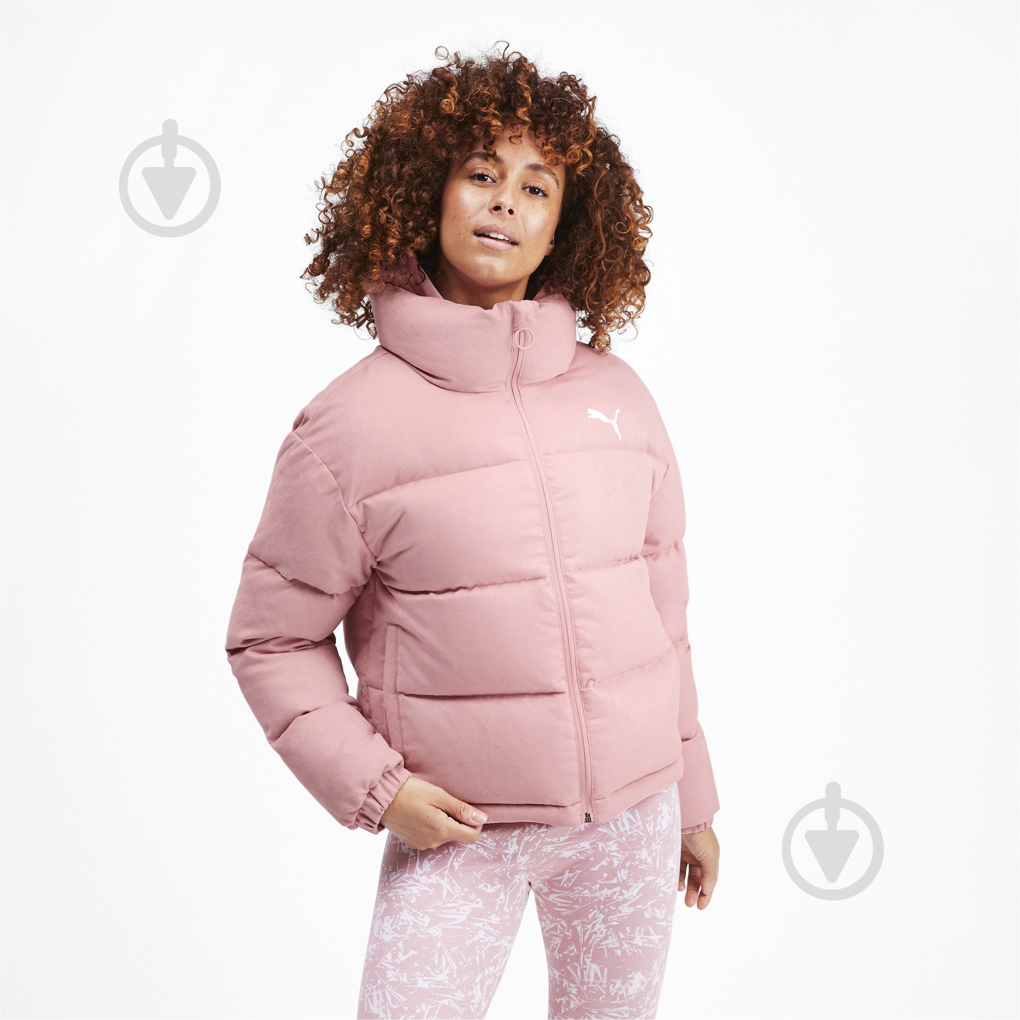 Куртка женская демисезонная Puma 480 Style Down Jacket 58005414 р.M розовая - фото 1