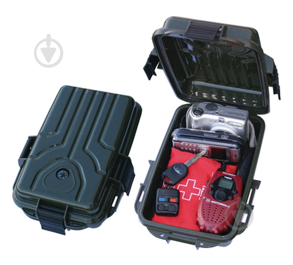 Кейс MTM утилитарный 8.2 "x 5.0" x 2.6" ц: зеленый - фото 1 Кейс MTM утилитарный 8.2 "x 5.0" x 2.6" ц: зеленый - фото 1