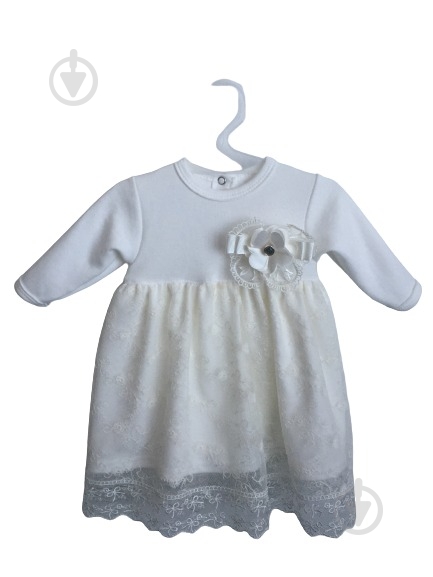 Боди для девочки Україна платье р.56-62 айвори - фото 4