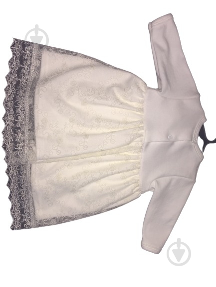 Боди для девочки Україна платье р.56-62 айвори - фото 3