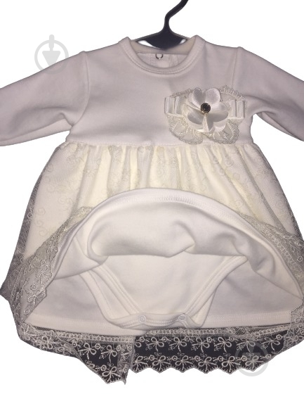Боди для девочки Україна платье р.56-62 айвори - фото 2