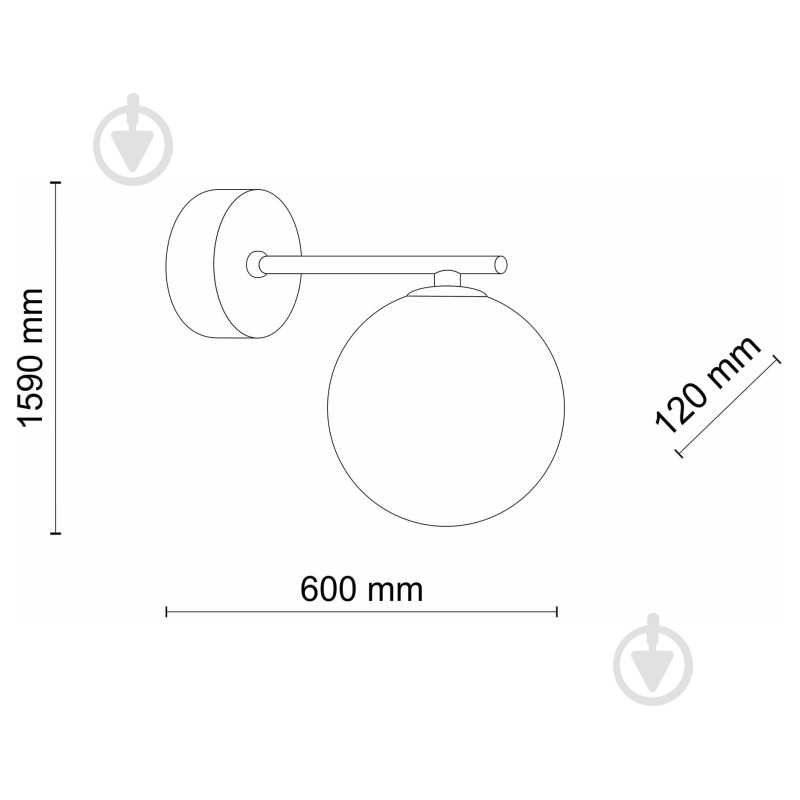 Бра TK Lighting ESTERA 1xG9 черный 4777 - фото 6
