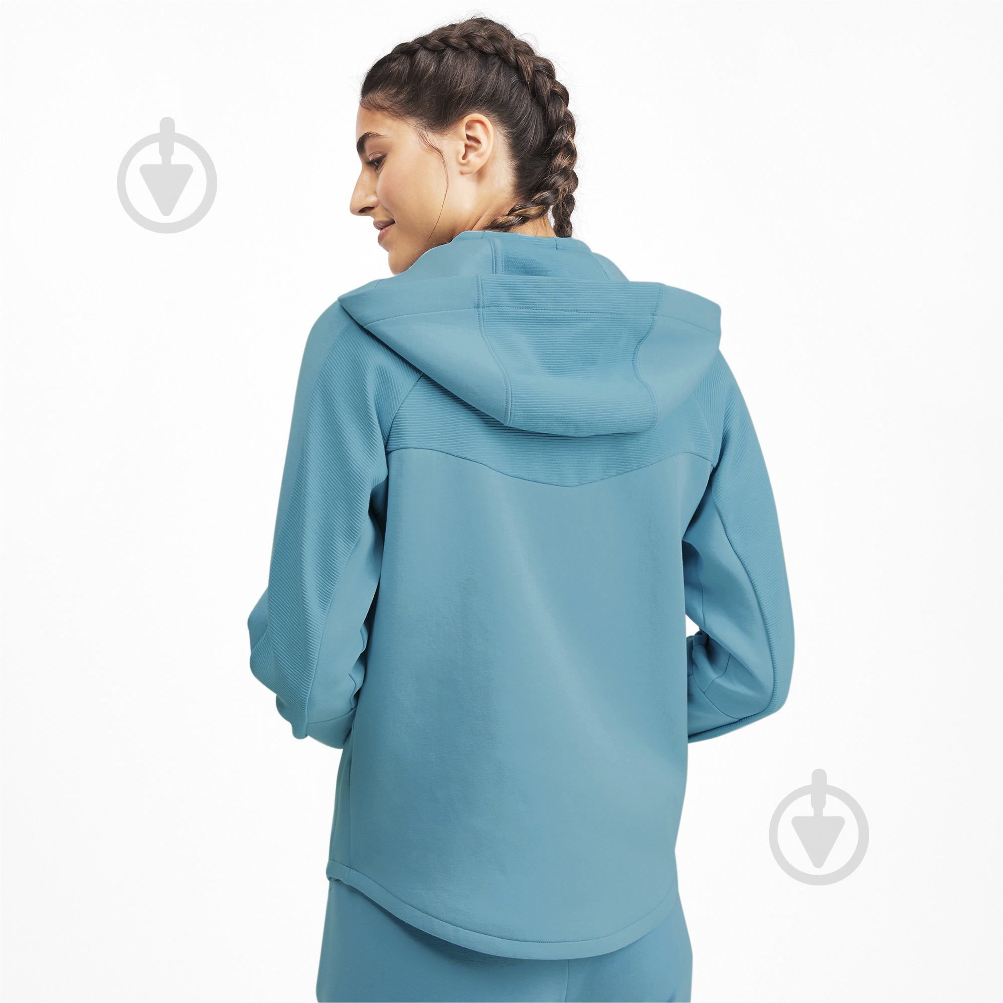 Джемпер Puma EVOSTRIPE FZ Hoody 58006045 р. XS синий - фото 4