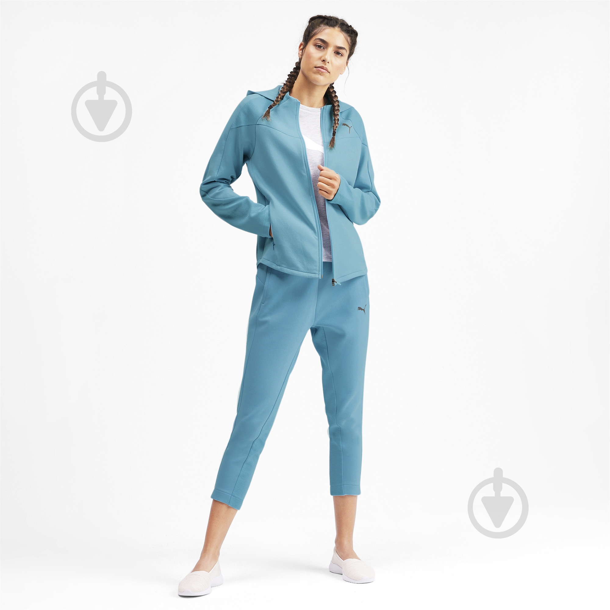 Джемпер Puma EVOSTRIPE FZ Hoody 58006045 р. XS синий - фото 5