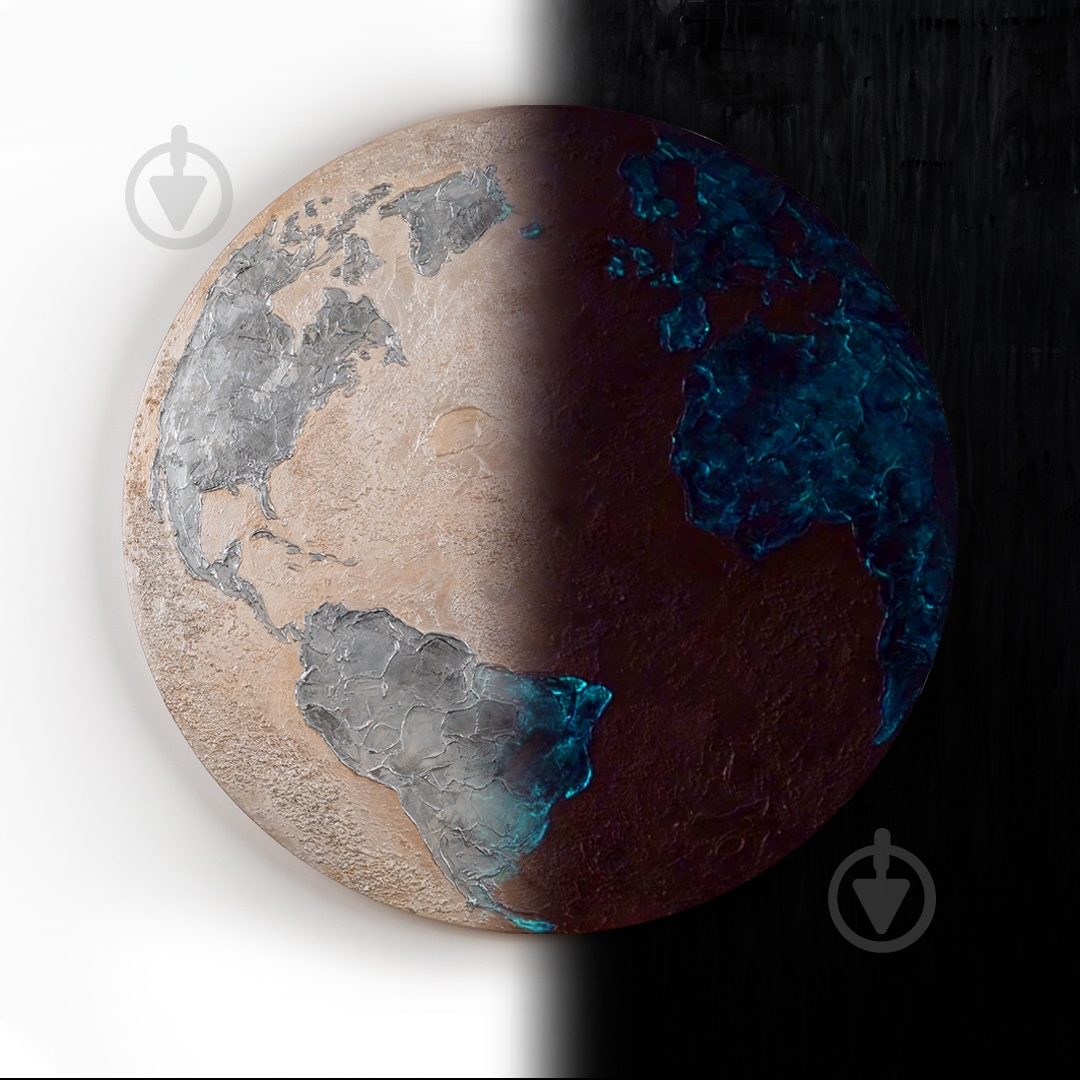 Картина Серебрянная планета, ручная работа. светится в темноте YS-Art - фото 3 Картина Серебрянная планета, ручная работа. светится в темноте YS-Art - фото 3