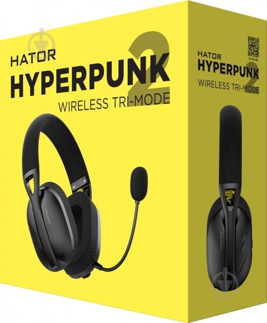 Наушники Hator Hyperpunk 2 Wireless Tri-mode black (HTA-855) - фото 9