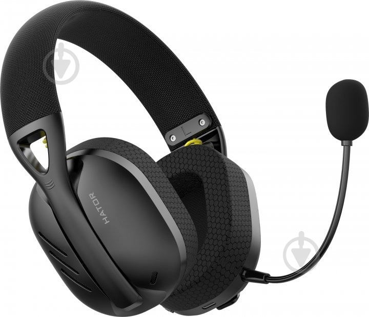 Наушники Hator Hyperpunk 2 Wireless Tri-mode black (HTA-855) - фото 1