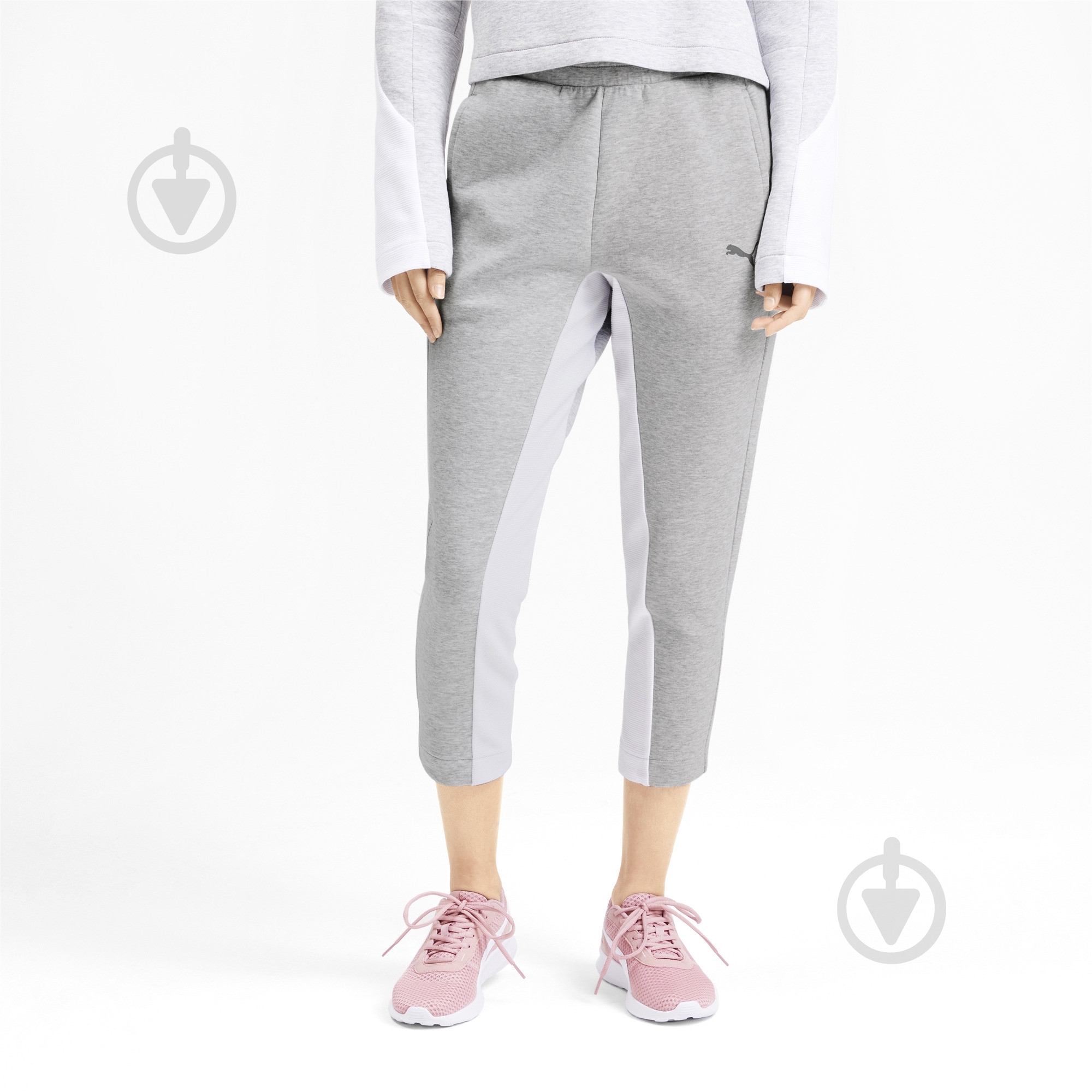 Штани Puma EVOSTRIPE Pants 58006204 р. L сірий - фото 1