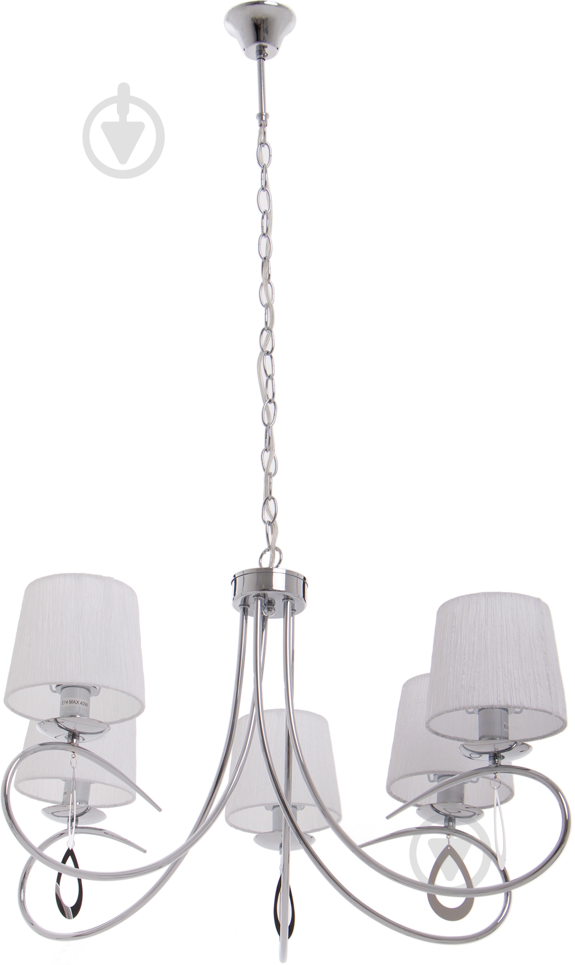 Люстра подвесная Victoria Lighting 5xE14 хром Lin/SP5 chrome - фото 1