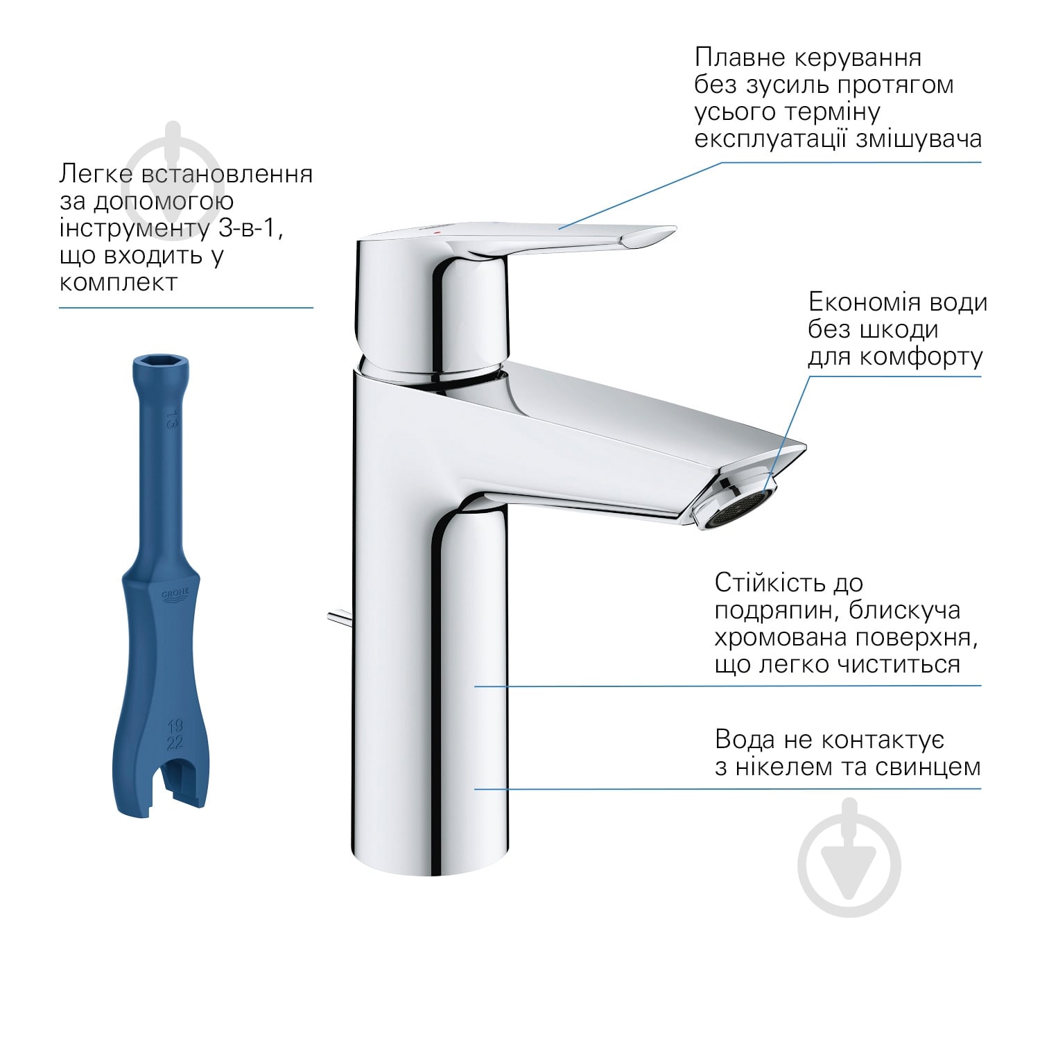 Набор смесителей Grohe QuickFix Start UA202301MQ - фото 4