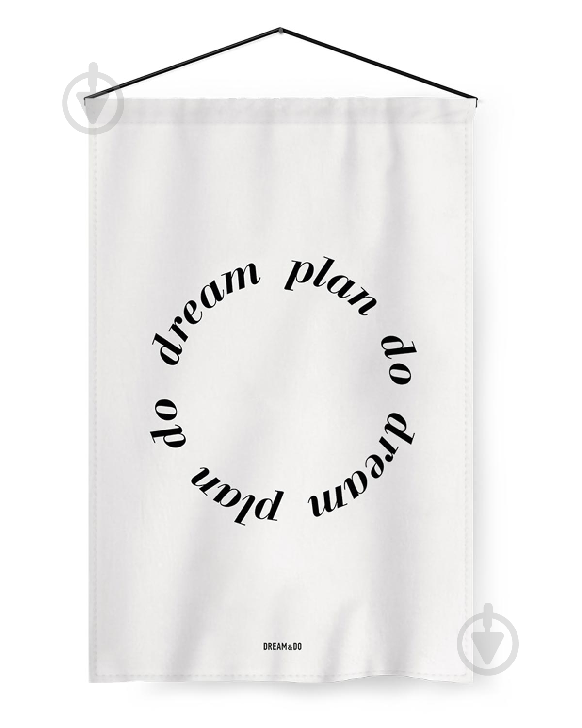 Флаг Dream&Do Flag Dream Plan Do 60x40 см белый с рисунком - фото 1