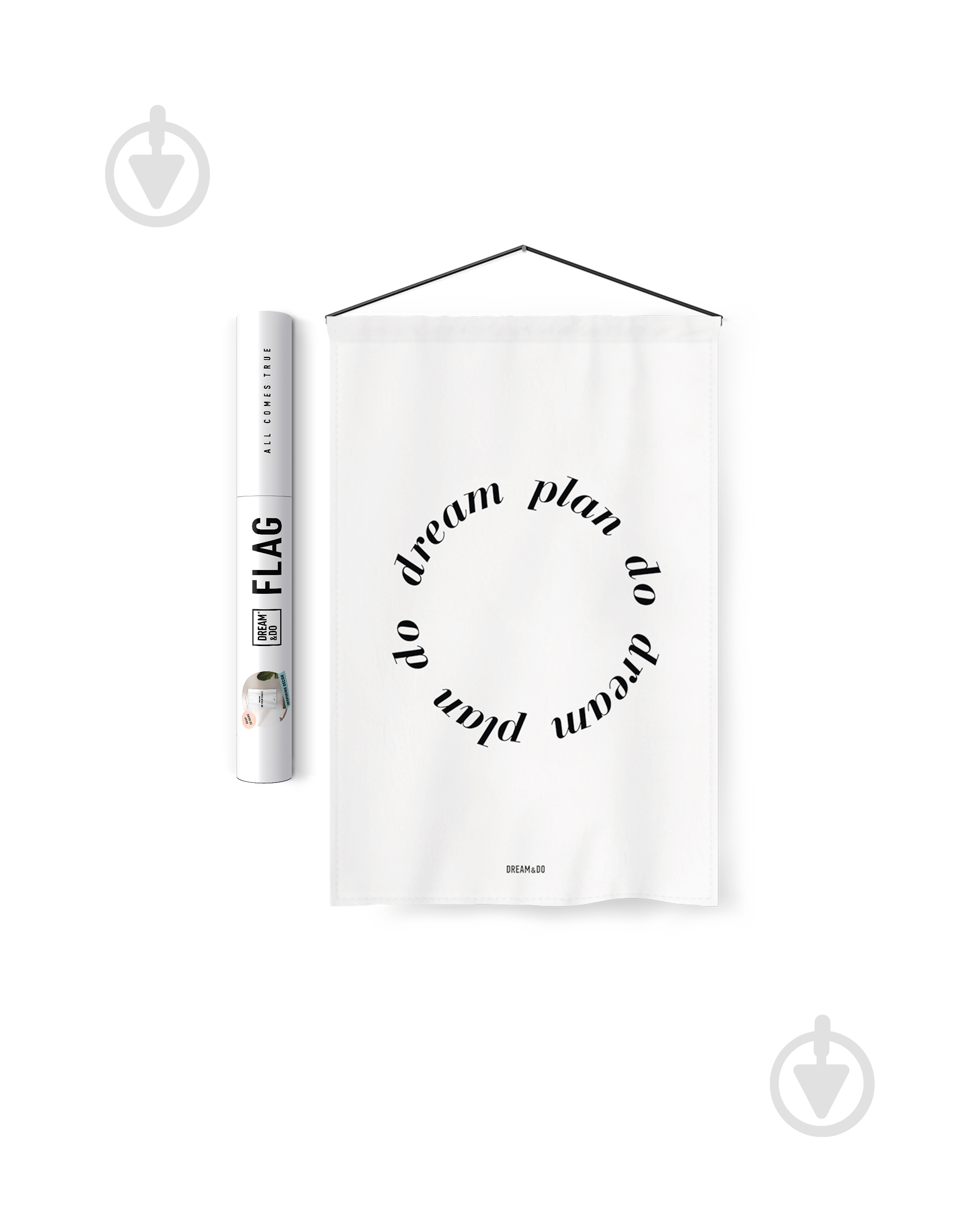 Флаг Dream&Do Flag Dream Plan Do 60x40 см белый с рисунком - фото 2
