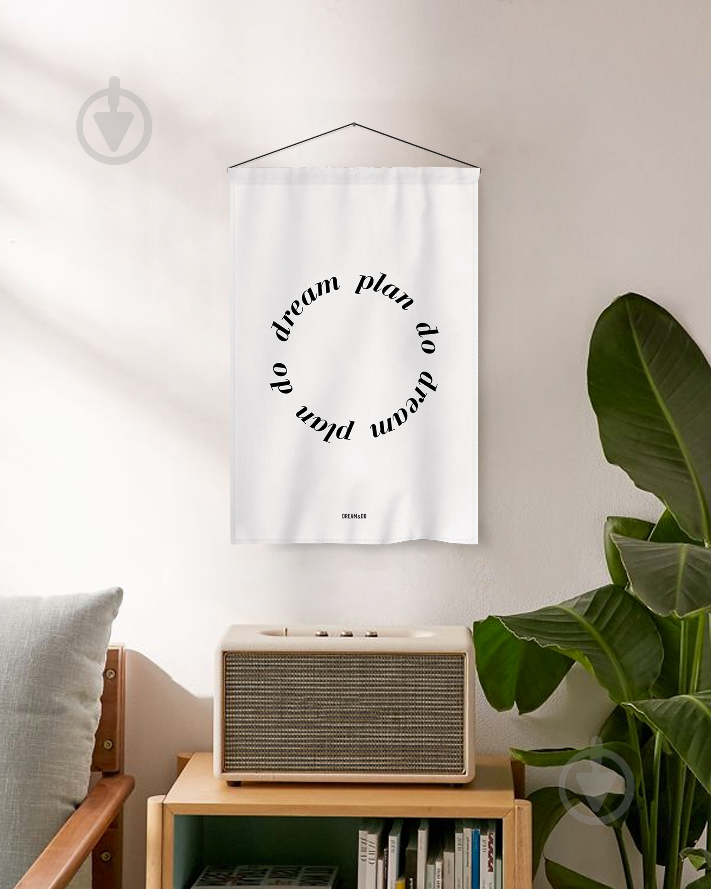 Флаг Dream&Do Flag Dream Plan Do 60x40 см белый с рисунком - фото 4