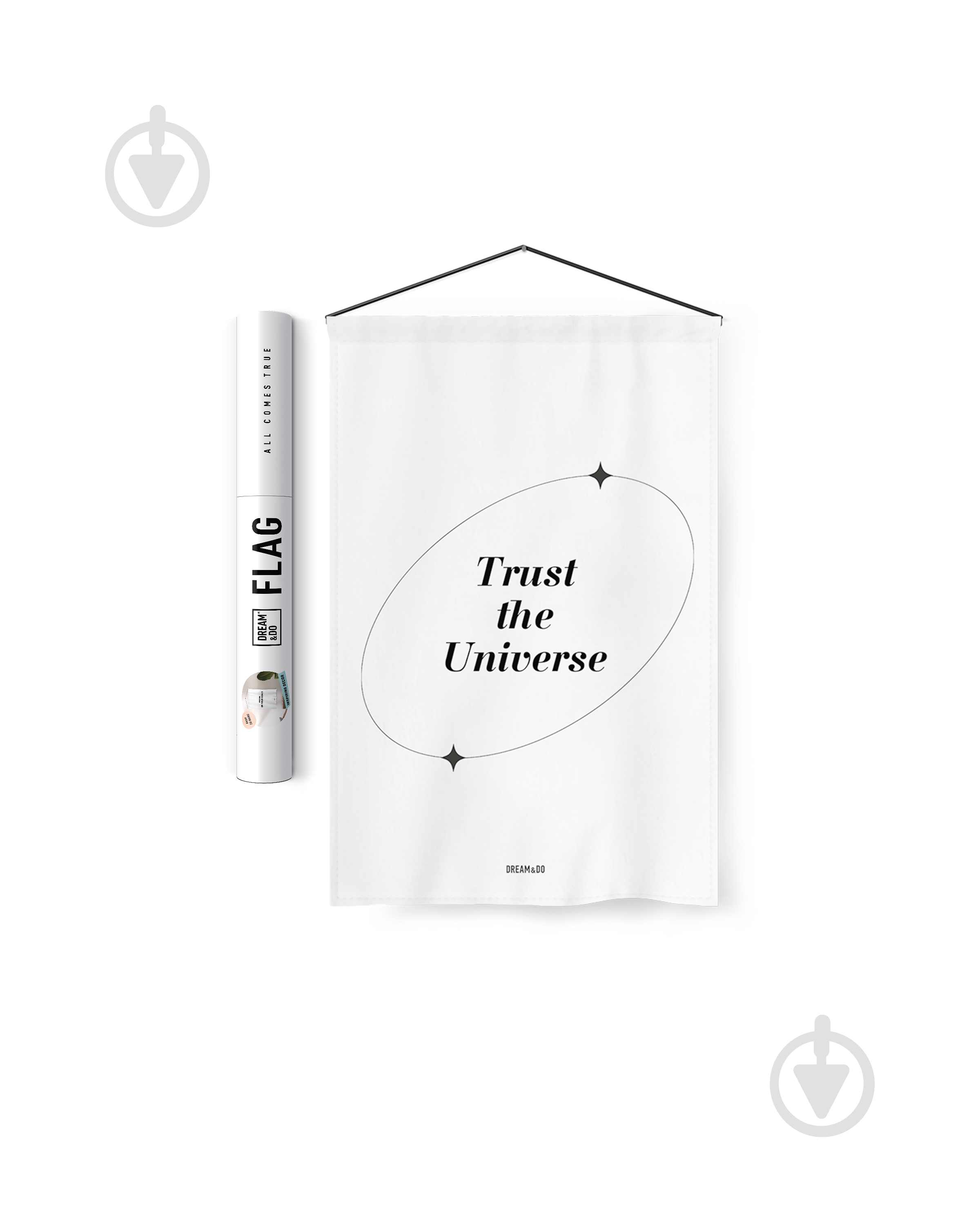 Флаг Dream&Do Flag Trust 60x40 см белый с рисунком - фото 2