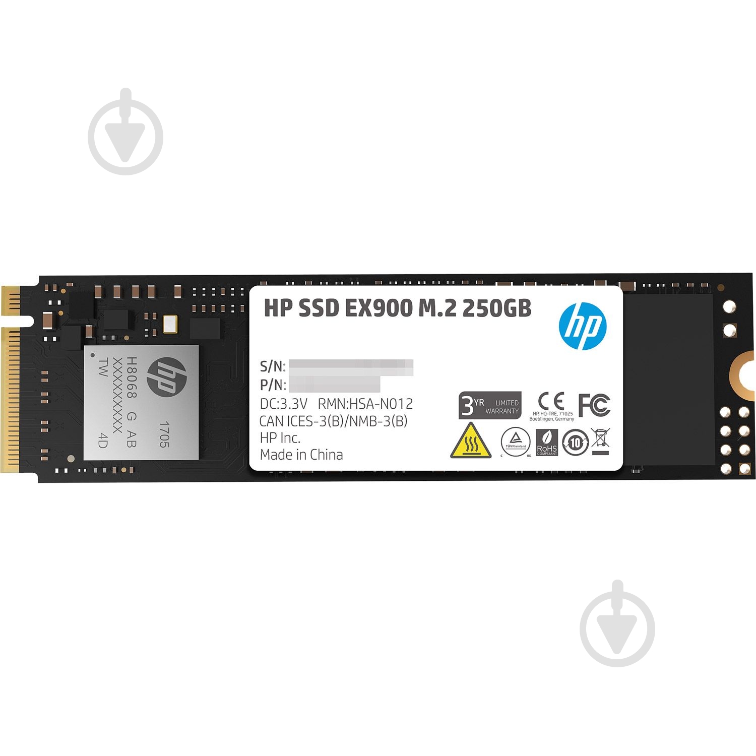 SSD-накопитель HP 250GB M.2 PCI Express 3.0 x4 3D NAND (2YY43AA) - фото 1 SSD-накопитель HP 250GB M.2 PCI Express 3.0 x4 3D NAND (2YY43AA) - фото 1