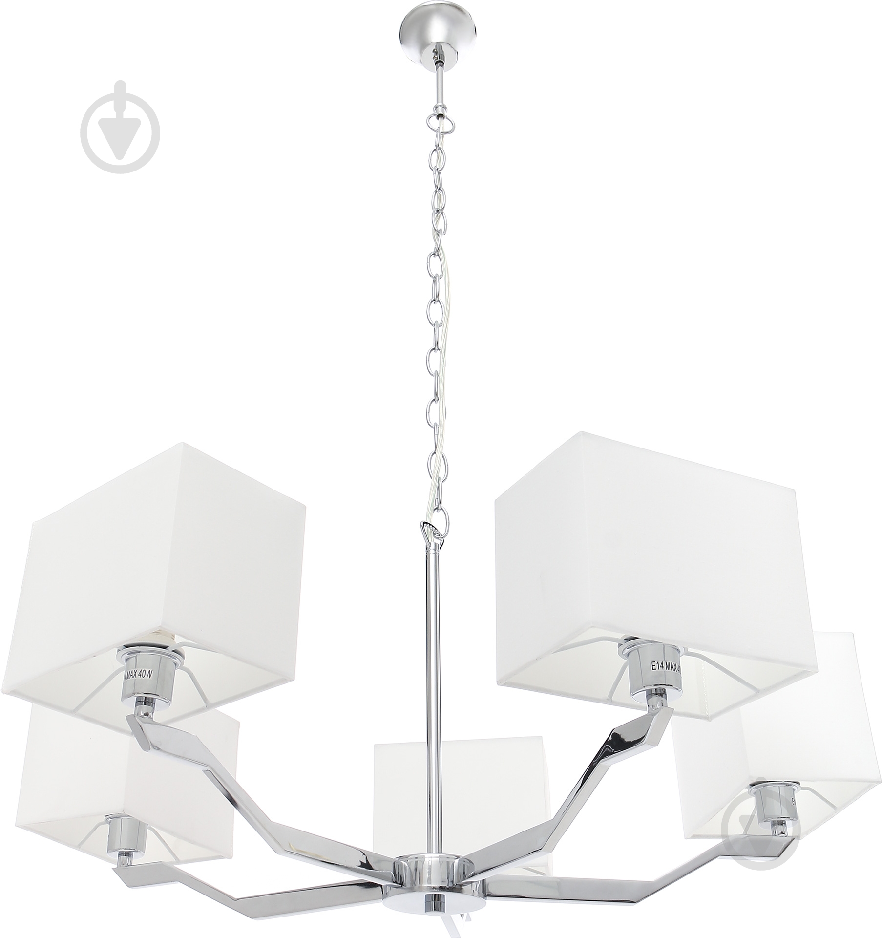 Люстра подвесная Victoria Lighting 5xE14 хром Loreto/SP5 - фото 1