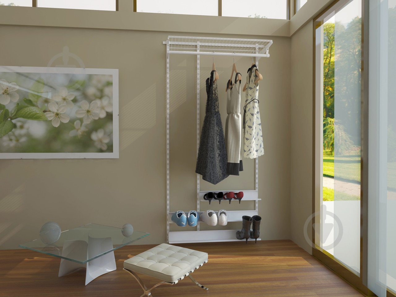 Полка для обуви Kolchuga 606х140х90 мм белый - фото 6