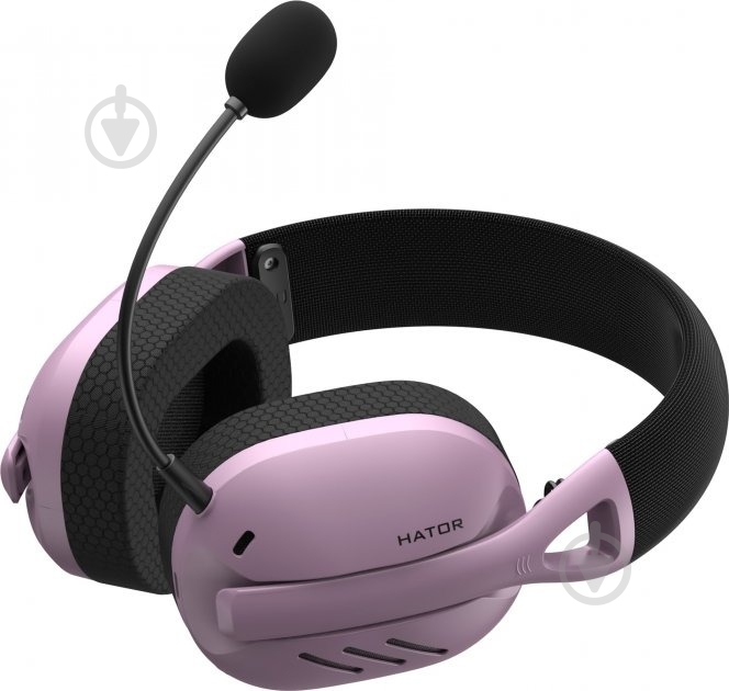 Наушники Hator Hyperpunk 2 Wireless Tri-mode black/lilac (HTA-859) - фото 4 Наушники Hator Hyperpunk 2 Wireless Tri-mode black/lilac (HTA-859) - фото 4