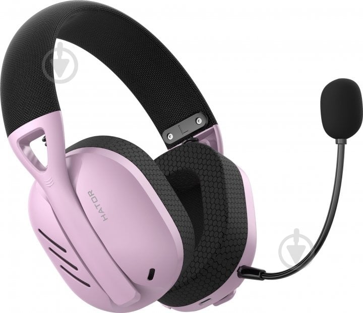 Наушники Hator Hyperpunk 2 Wireless Tri-mode black/lilac (HTA-859) - фото 1 Наушники Hator Hyperpunk 2 Wireless Tri-mode black/lilac (HTA-859) - фото 1