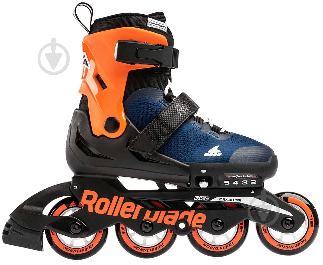 Роликові ковзани Rollerblade Microblade 07221900-174 р. 28-32 синій - фото 1