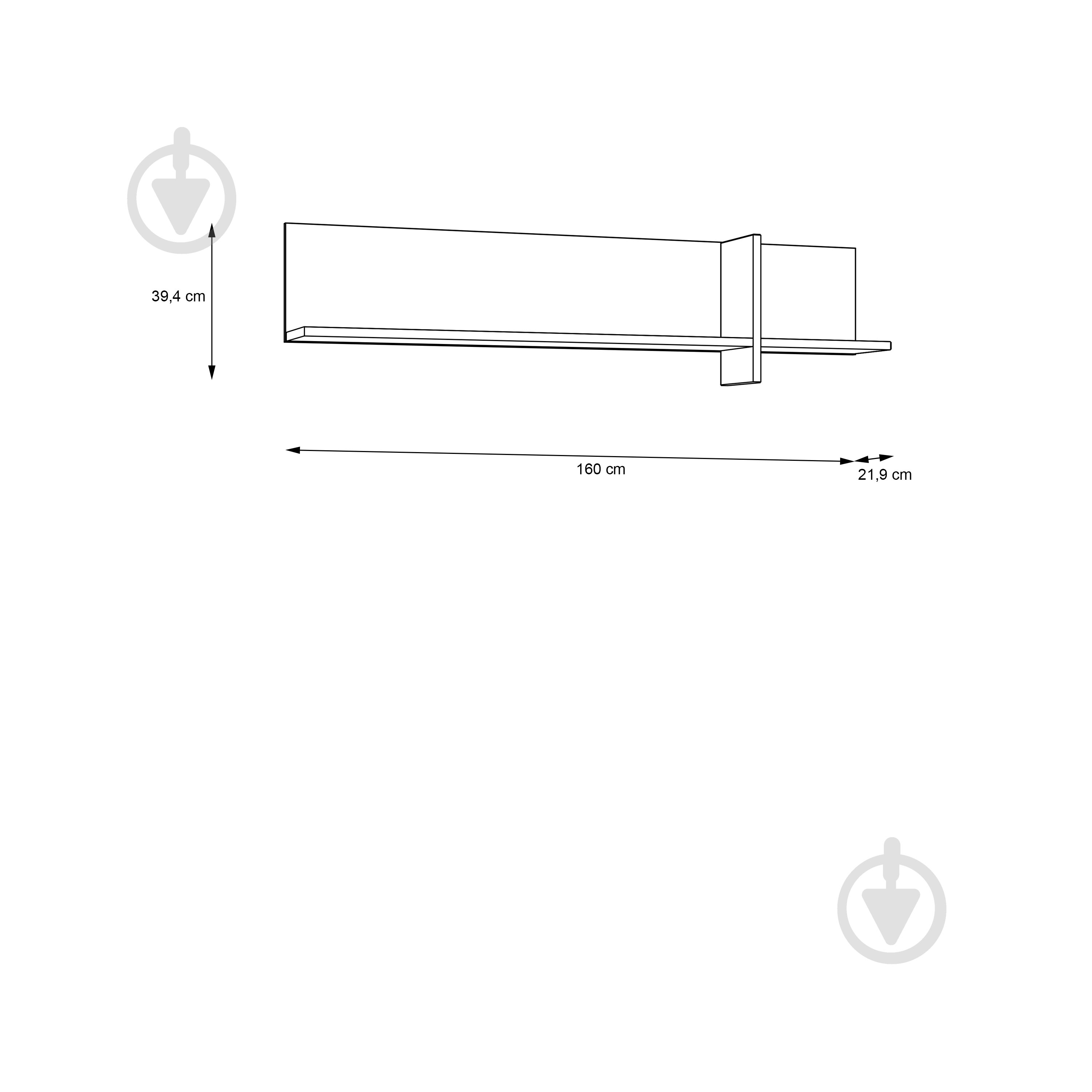 Полки Forte Meble Jokkaz 3881600219 черный/дуб флагстафф - фото 4 Полки Forte Meble Jokkaz 3881600219 черный/дуб флагстафф - фото 4