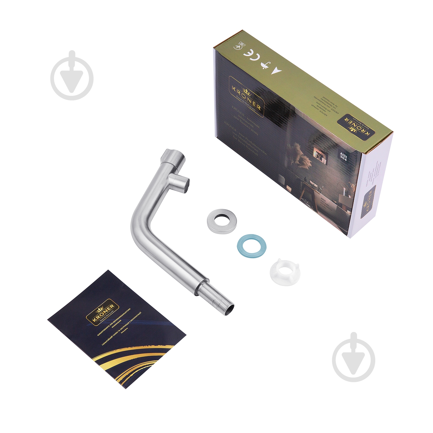 Кран Kroner на одну воду Kroner KRP Edelstahl Klassisch - ESG097 - фото 6