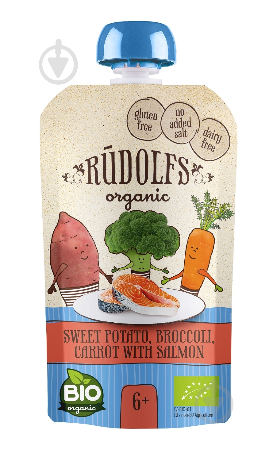 Пюре Rudolfs ОВОЩИ С ЛОСОСЕМ - фото 1 Пюре Rudolfs ОВОЩИ С ЛОСОСЕМ - фото 1
