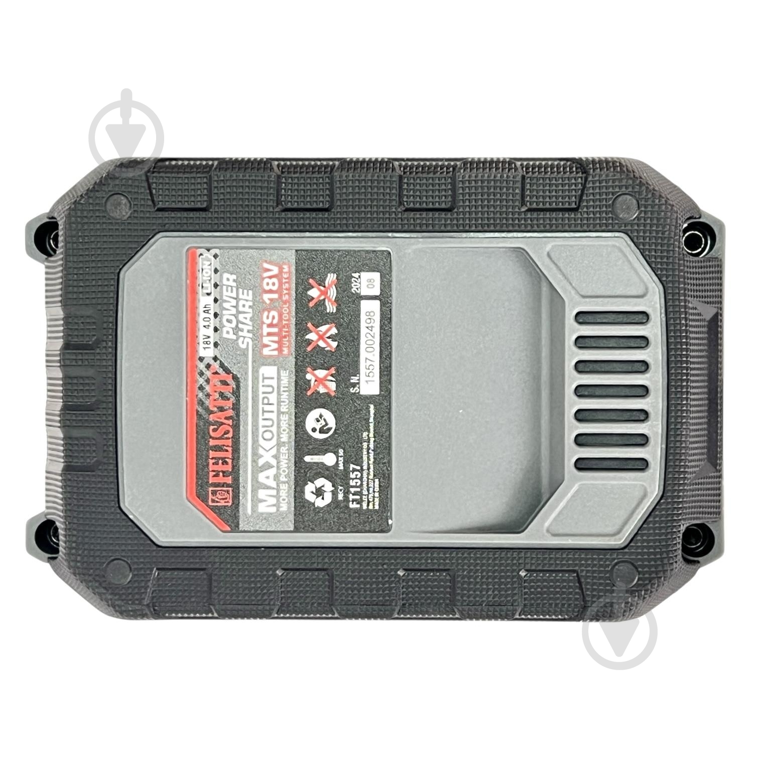 Батарея аккумуляторная Felisatti 18,0V 4Ah FT1557 - фото 4 Батарея аккумуляторная Felisatti 18,0V 4Ah FT1557 - фото 4
