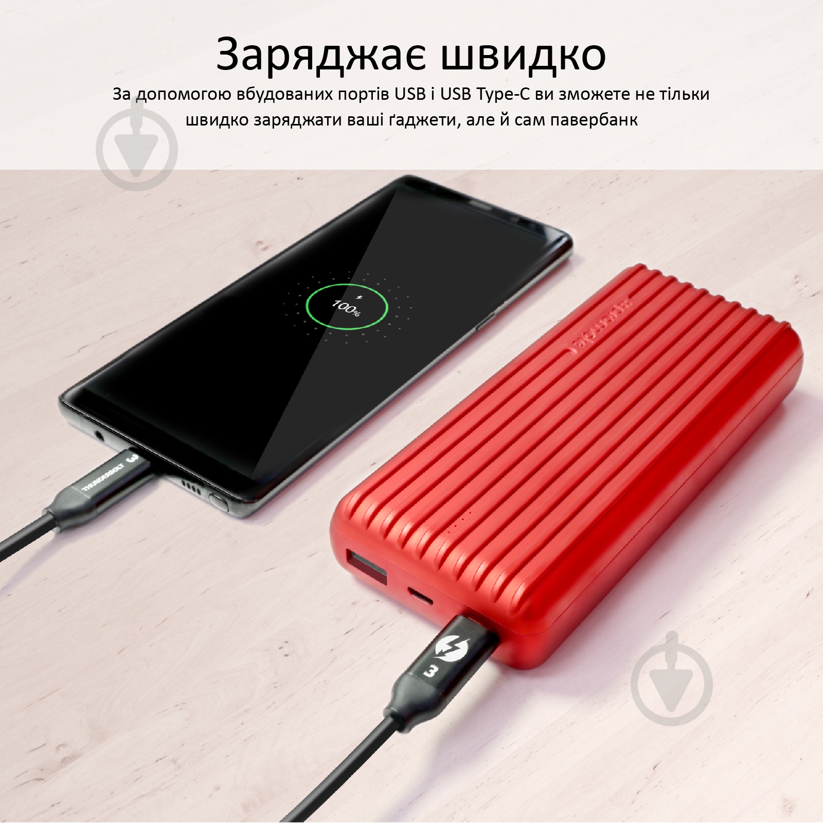 Повербанк Promate 20000 mAh (titan-20c.red) - фото 5 Повербанк Promate 20000 mAh (titan-20c.red) - фото 5