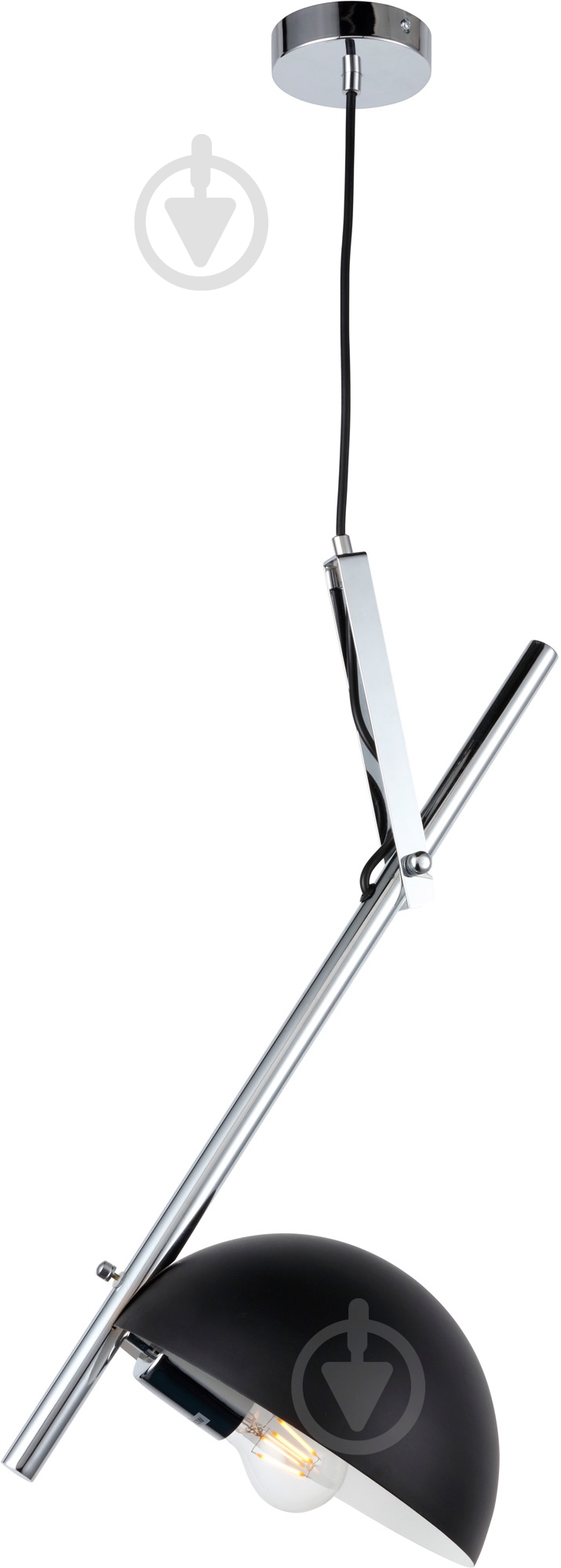 Підвіс Victoria Lighting 1x60 Вт E27 чорний Dylan/PL1 - фото 1