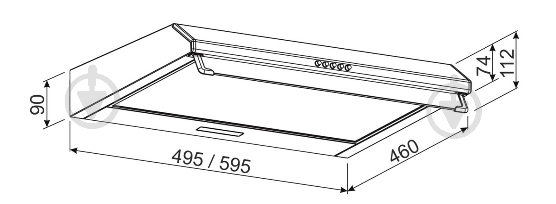 Вытяжка Jantar ST I LED 50 WH - фото 5