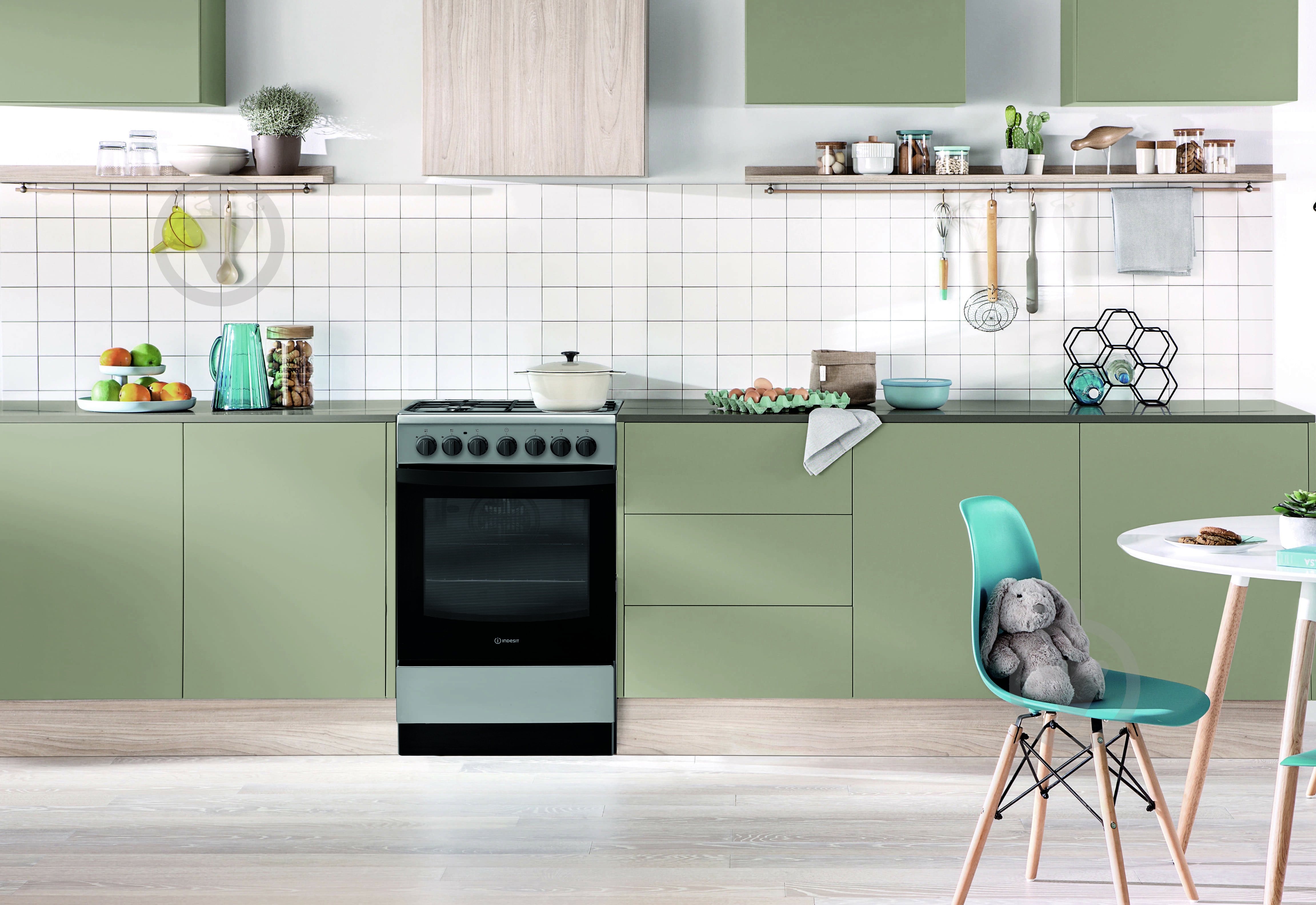 Плита комбінована Indesit IS5G5PHX/E - фото 4