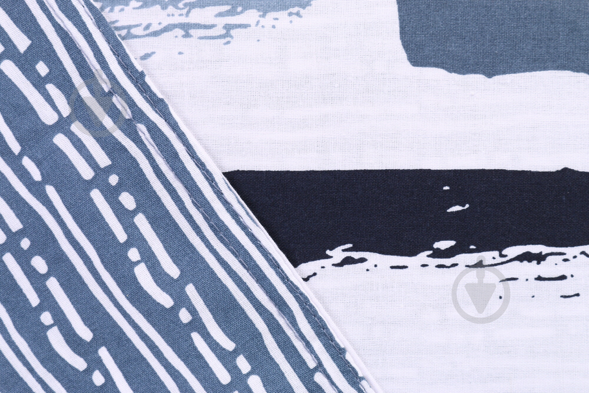 Комплект постельного белья Brest полуторный серый с белым Today (без простыни) - фото 4