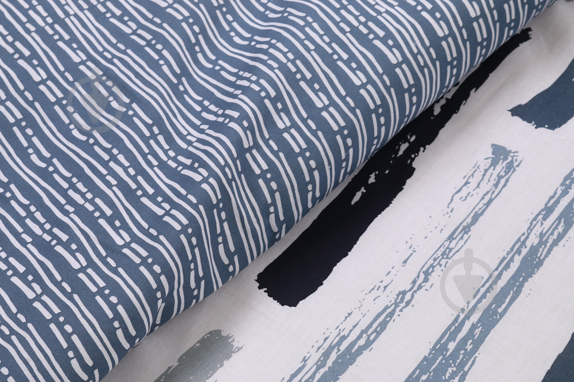 Комплект постельного белья Brest полуторный серый с белым Today (без простыни) - фото 3