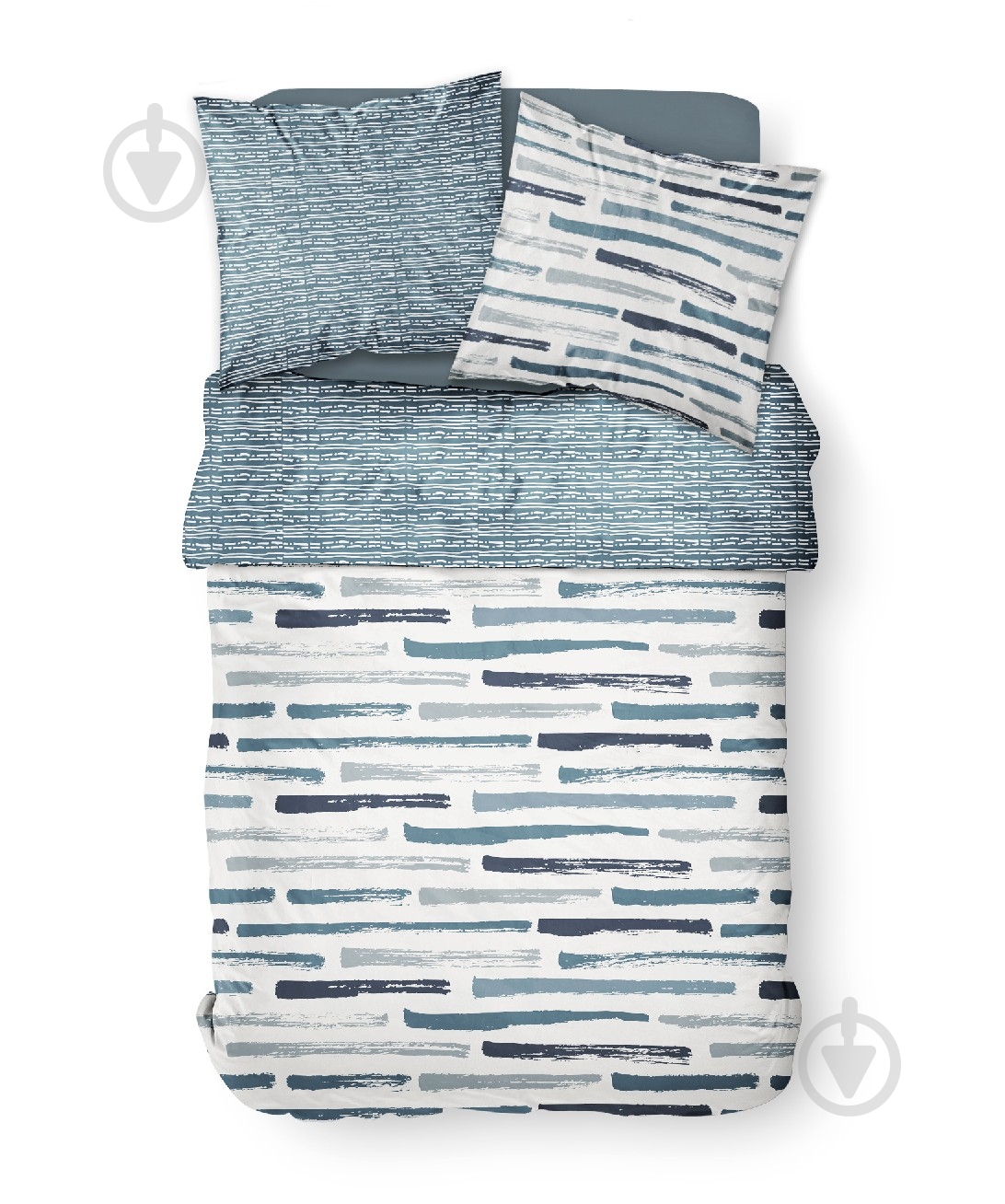 Комплект постельного белья Brest 2.0 серый с белым Today - фото 7