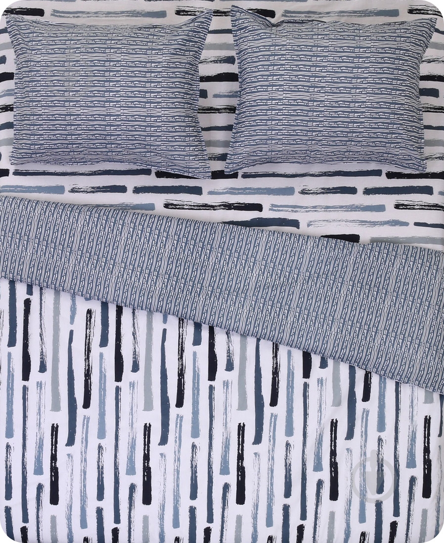 Комплект постельного белья Brest 2.0 серый с белым Today - фото 1