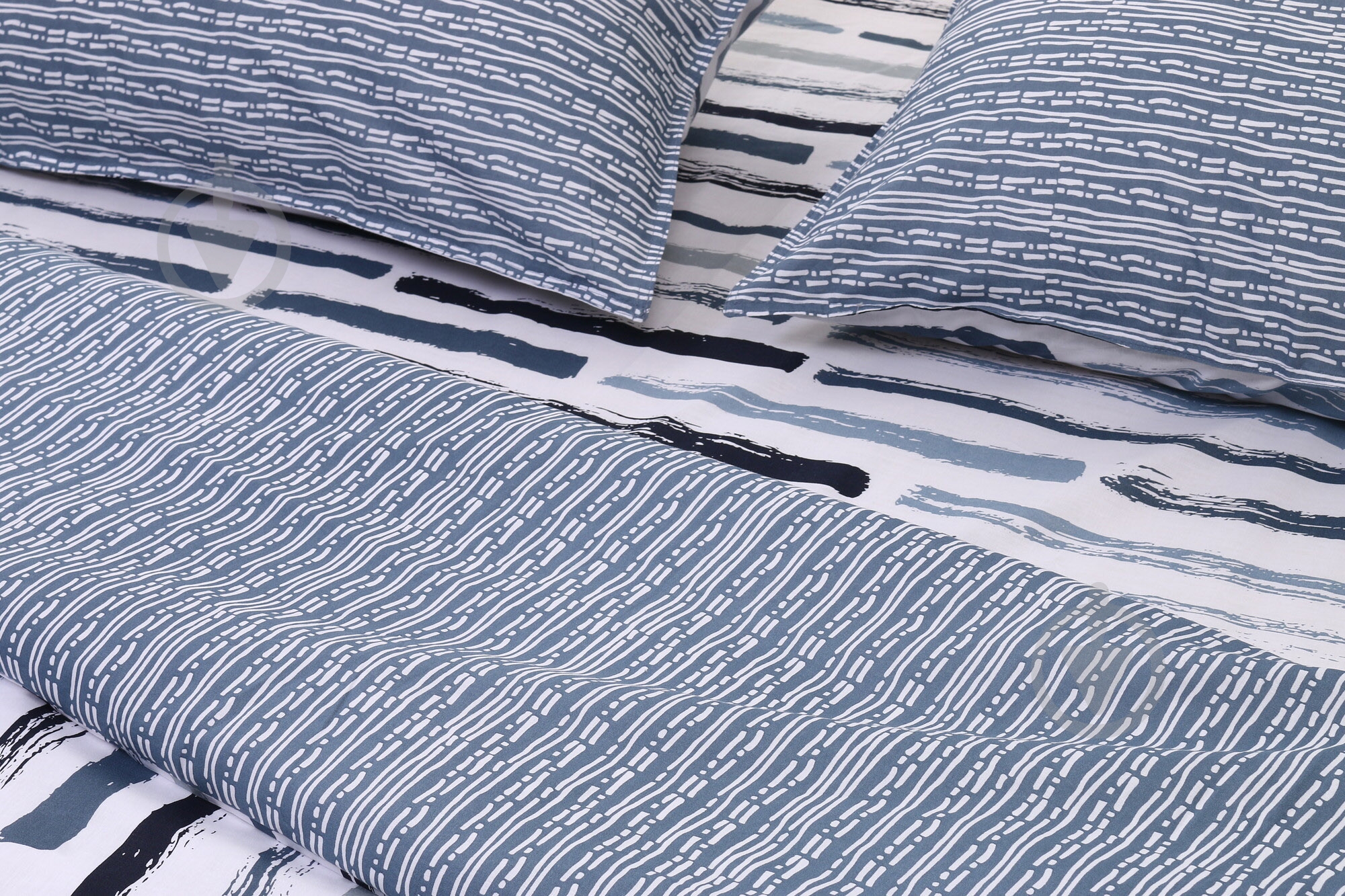 Комплект постельного белья Brest 2.0 серый с белым Today - фото 2